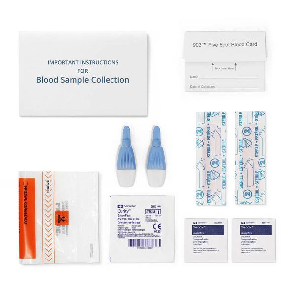 kit contents dry blood generic STD+HIV Test